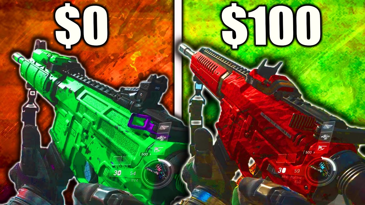 $0 NV4 Vs $100 NV4 FLATLINE - IS THE BEST EPIC VARIANT WORTH IT? (INFINITE WARFARE BEST EPIC GUNS)