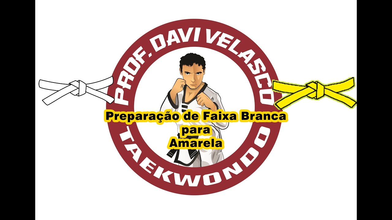 EXAME de FAIXA: BRANCA para AMARELA TKD - Preparação