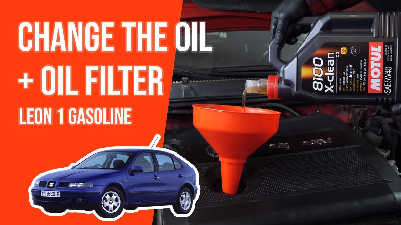 Change the oil and the oil filter Leon mk1 1.6 16V 🛢