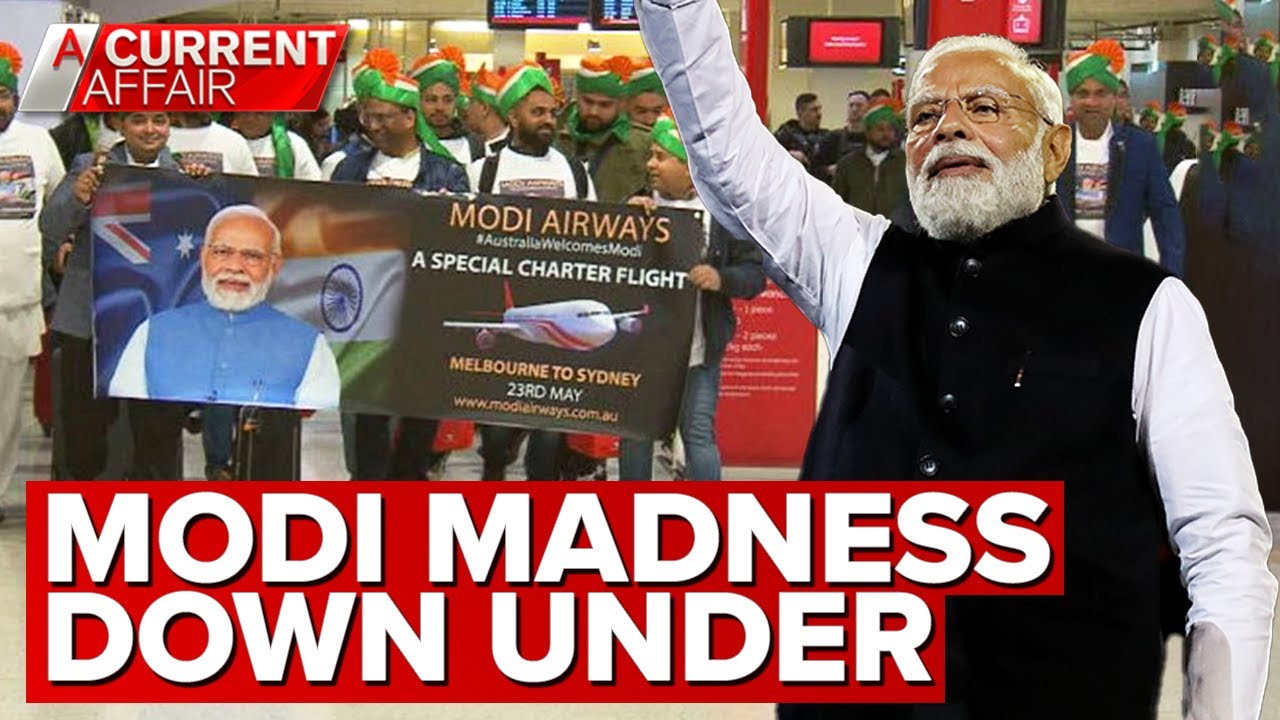 Hundreds of thousands go mad for Indian PM’s Australia visit | A Current Affair