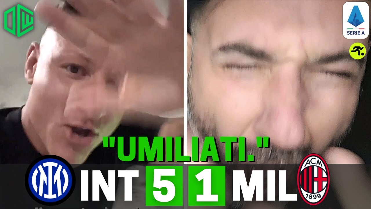 INTER MILAN 5 1 | I TIFOSI MILANISTI IMBESTIALITI CONTRO PIOLI: “ESONERATELO ADESSO!!” | TIFOSIAMO