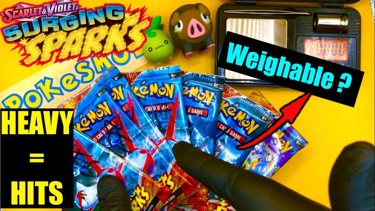 Opening new surging sparks can it be weighed ? #pokemon #surgingsparks