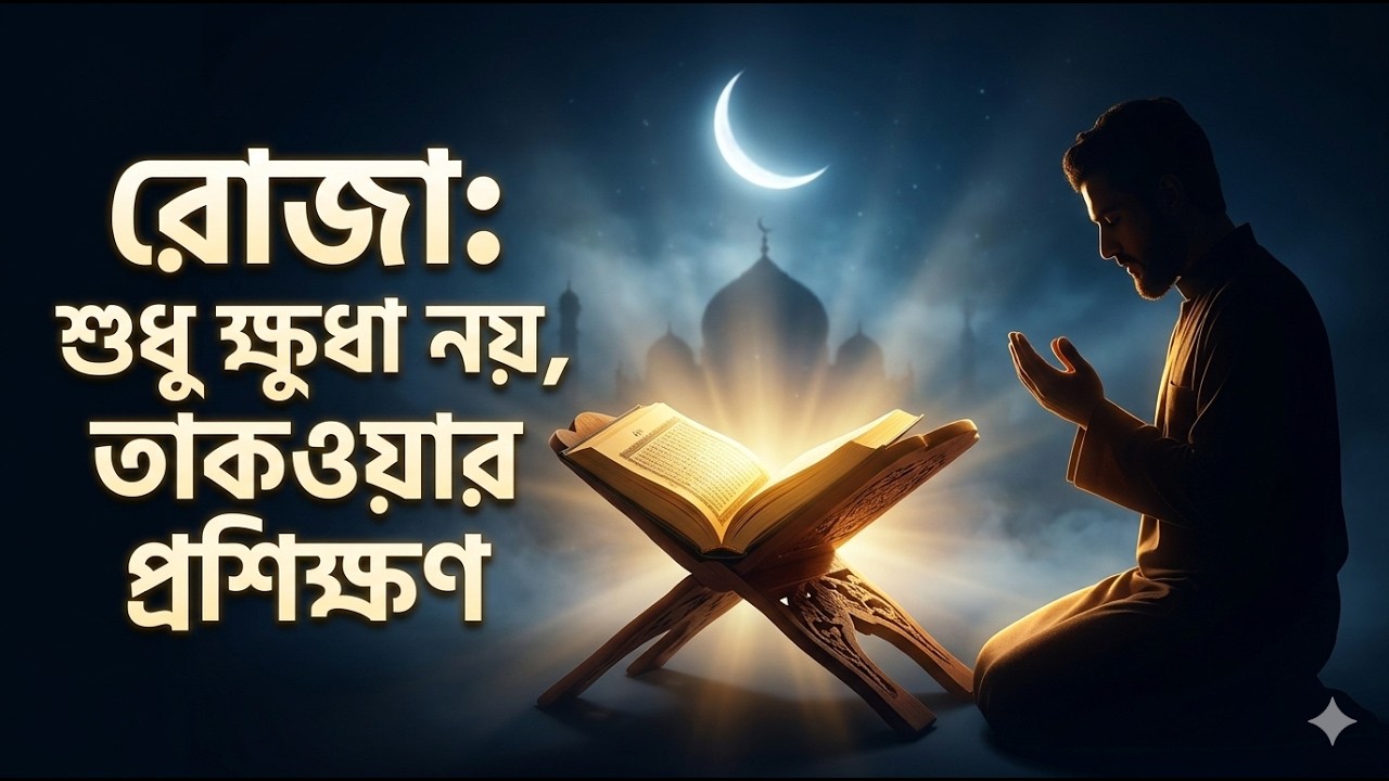 রোজা শুধু ক্ষুধা নয়, তাকওয়ার প্রশিক্ষণ | রমজান |Ramadan | learn islam bangla