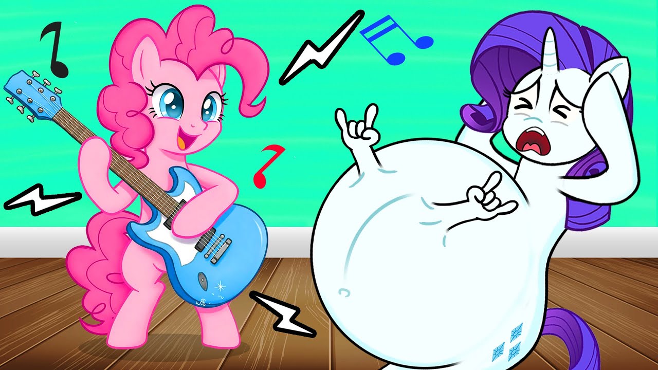 Pinkie Pie stirs up Rarity Pregnant - MY LITTLE PONY | Stop Motion Paper