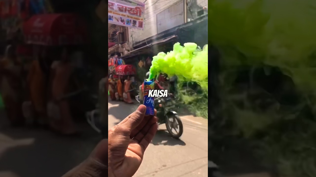 ₹10 Vs ₹300 Colour Fog #shorts #holi