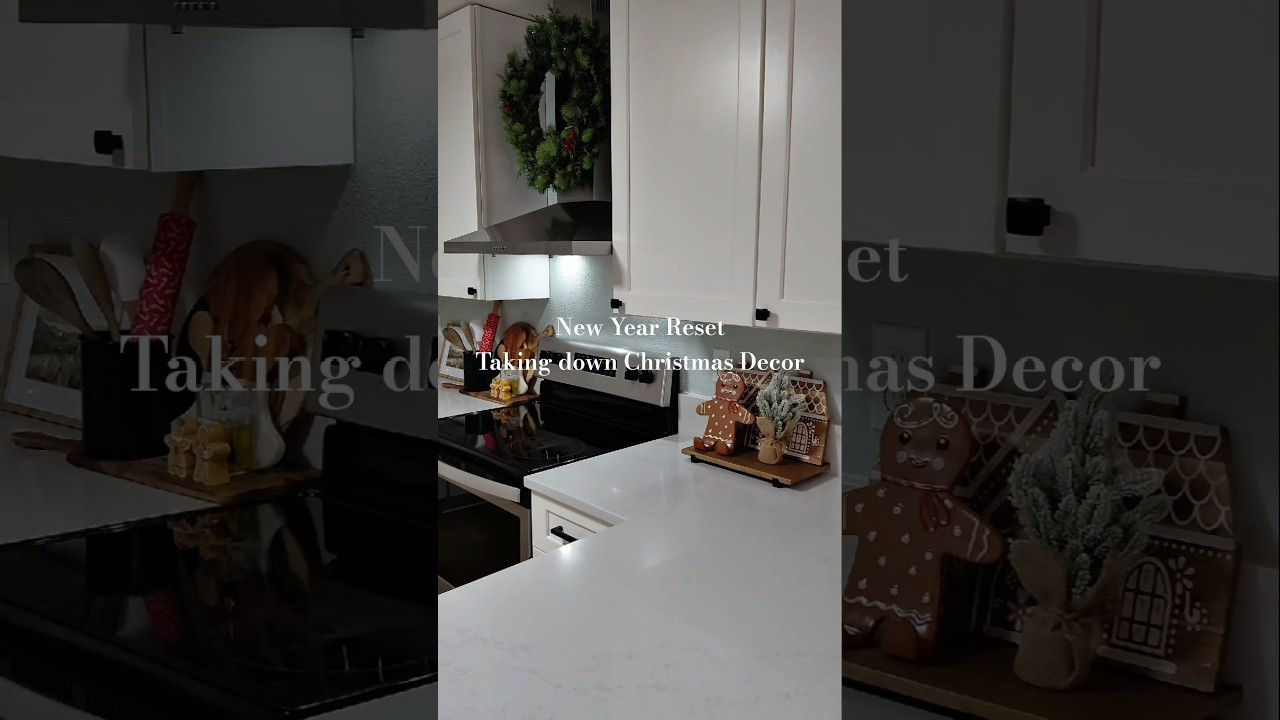 New Year reset take down the Christmas Decor with me 