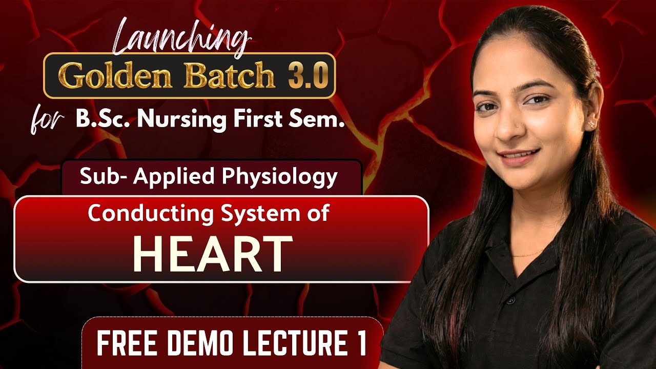 Physiology Unit 4: conduction system of heart 🤯| B.Sc Nursing 1st sem | B.Sc Nursing Classes
