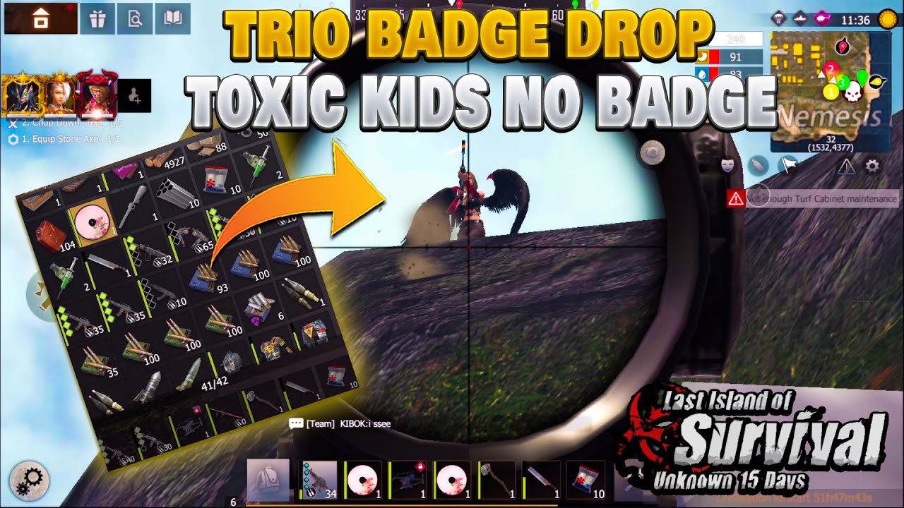 No Badge For toxic kids Trio Badge Drop Last island of survival | Last Day Rules Survival