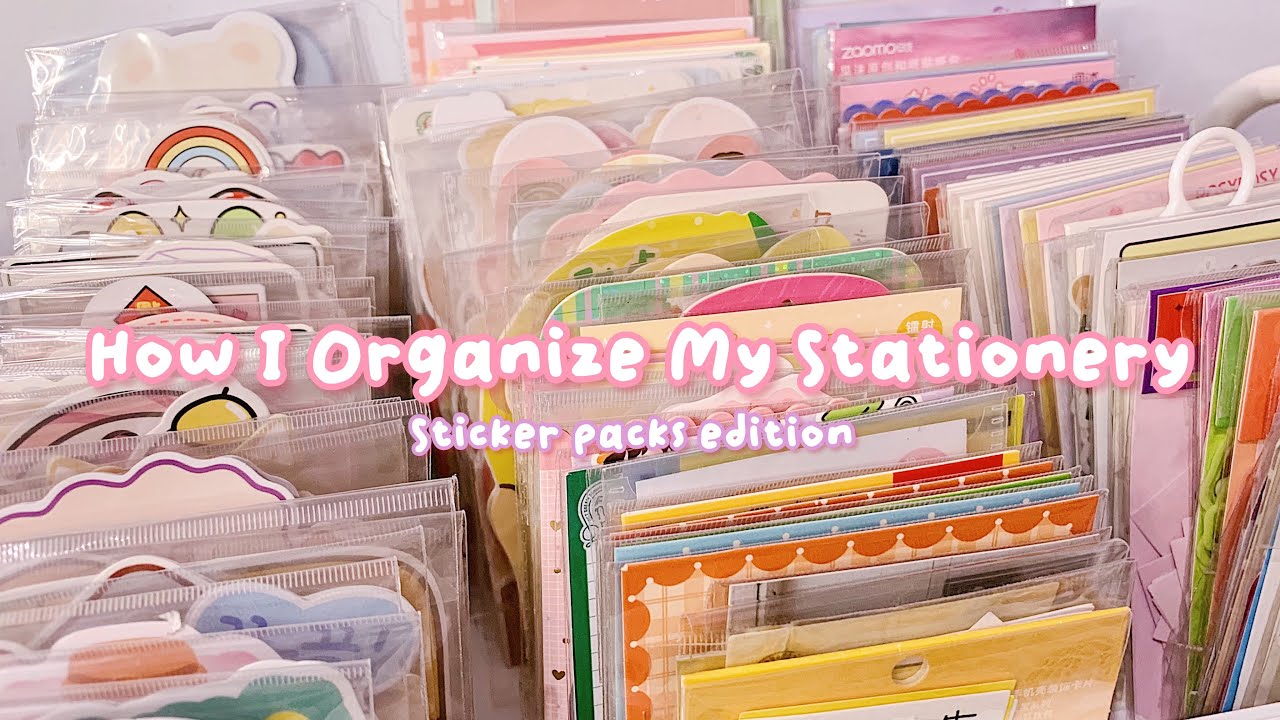 •. How I Organize My Stationery + Collection! Part 2 : Sticker Packs .•