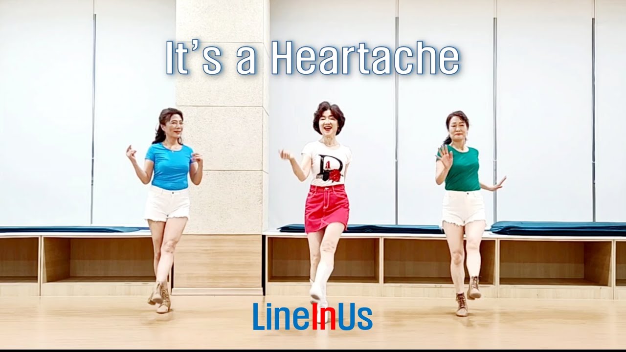 [초급]  It's a Heartache Line Dance (Dance) [Lineinus]