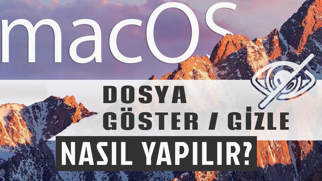 MacOS Gizli Dosyaları Kısayol veya Komut ile Gösterme