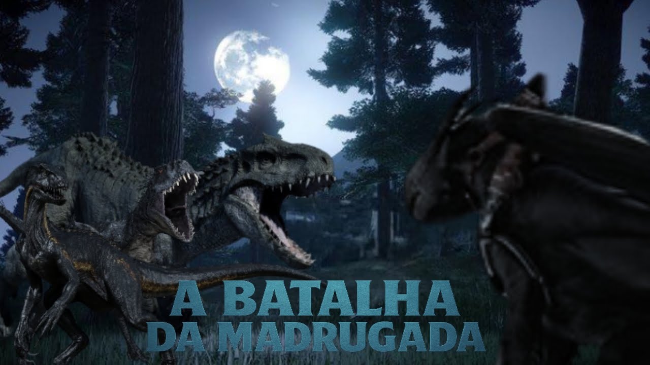 BANGUELA VS INDOMINUS REX, INDORAPTOR E SCORPIUS REX - A Batalha da Madrugada