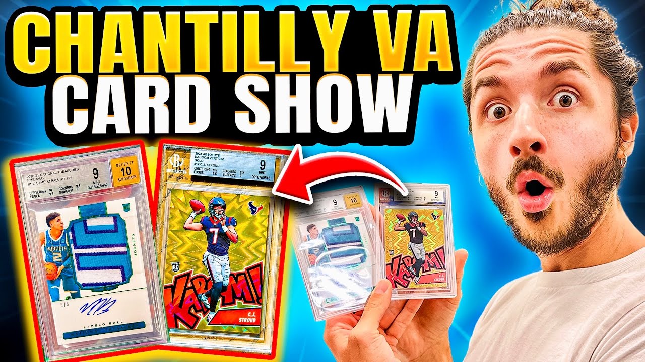 РИСКОВАННАЯ СТАВКА на 50 000 долларов на спортивные карточки на выставке Chantilly Card Show!