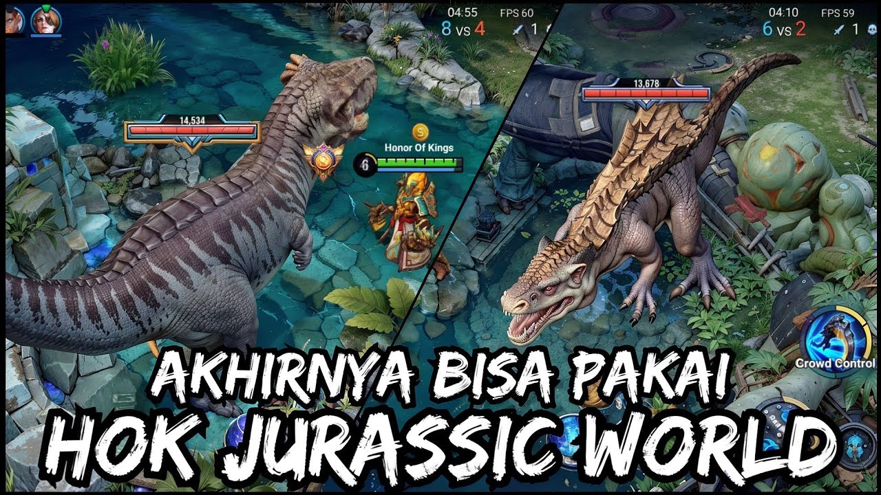 BAGUS BANGET! MAP JURASSIC WORLD HONOR OF KINGS GLOBAL SUDAH TERSEDIA