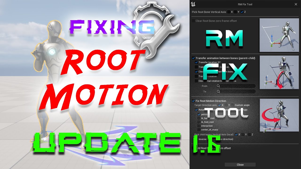 How FIX Root Motion inside UE5!!! RM FIX TOOL Update 1.6 ||