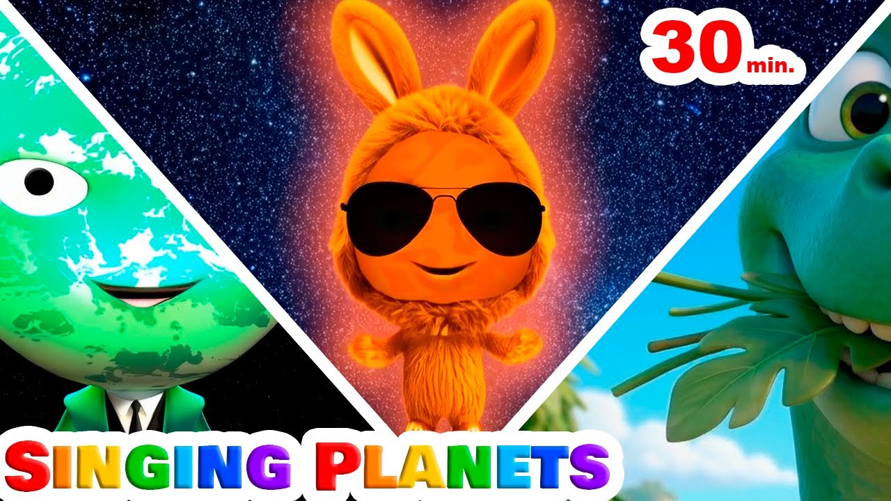 🟢 Mr. Green 🧸 Labubu Planets Song with Lyric 😎 Singing Planets 😎🚀 Solar System Songs Compilation#13🪐