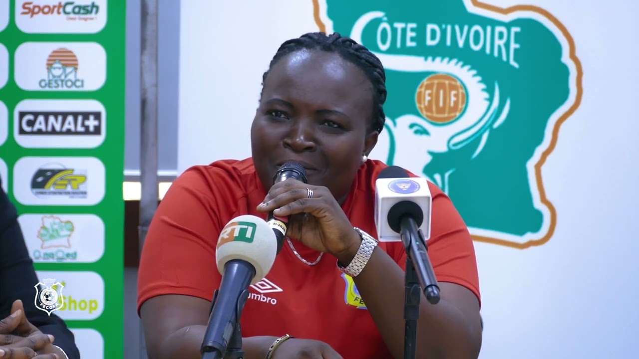Conférence de presse d'avant match Côte d’Ivoire 🇨🇮 vs RDC 🇨🇩 dames U20
