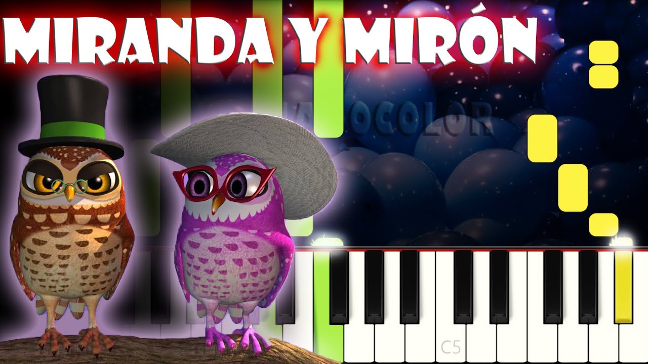 Miranda y Mirón | Piano Cover | Tutorial | Karaoke