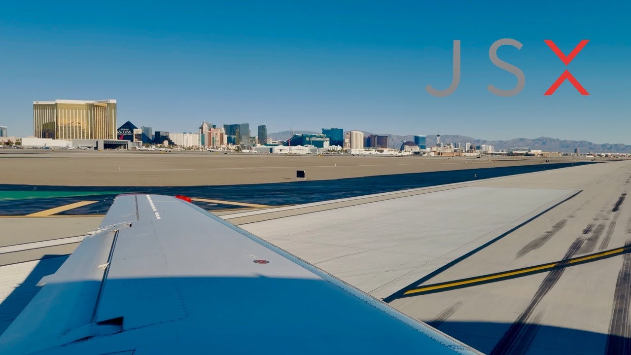 Runway 1R Takeoff Las Vegas | KLAS - Harry Reid Intl. | JSX E135