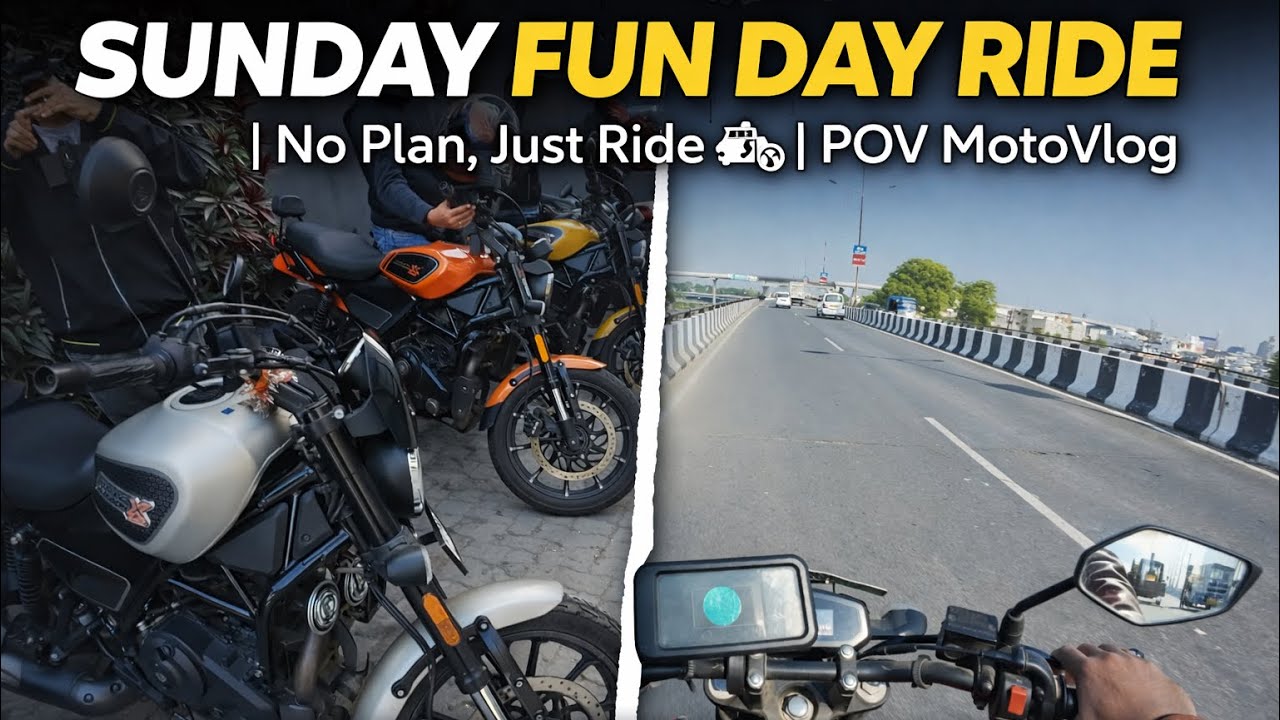 Sunday Fun Day Ride | No Plan, Just Ride 🏍️ | POV MotoVlog