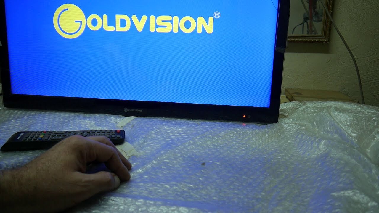 اصلاح تلفاز لايقلع عالق على logo ;golvision GVLED  28DF TNT