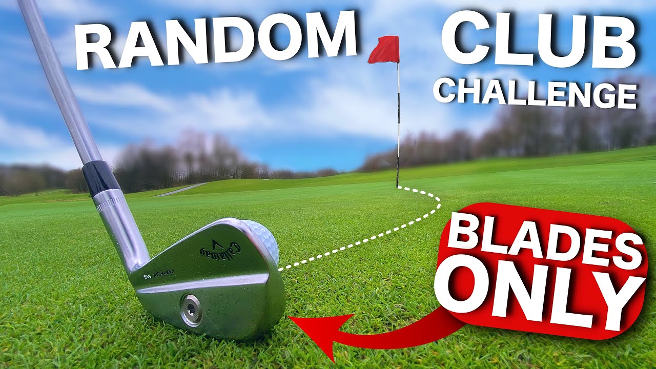 I play golf with BLADES ONLY | Random club challenge