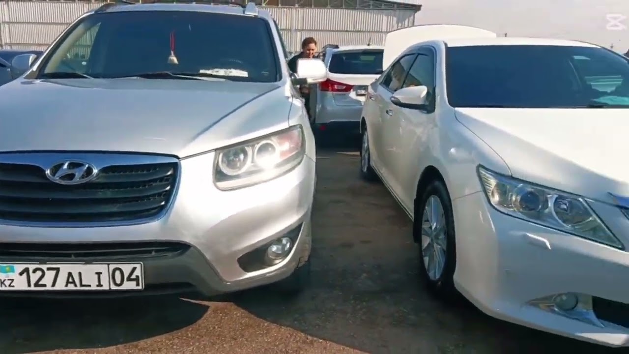 Авто рынок Алматы 22.02.2026 Lexus Hyundai Grandeur Santa Fe Mercedes BMW VW Touareg Toyota Porsche 