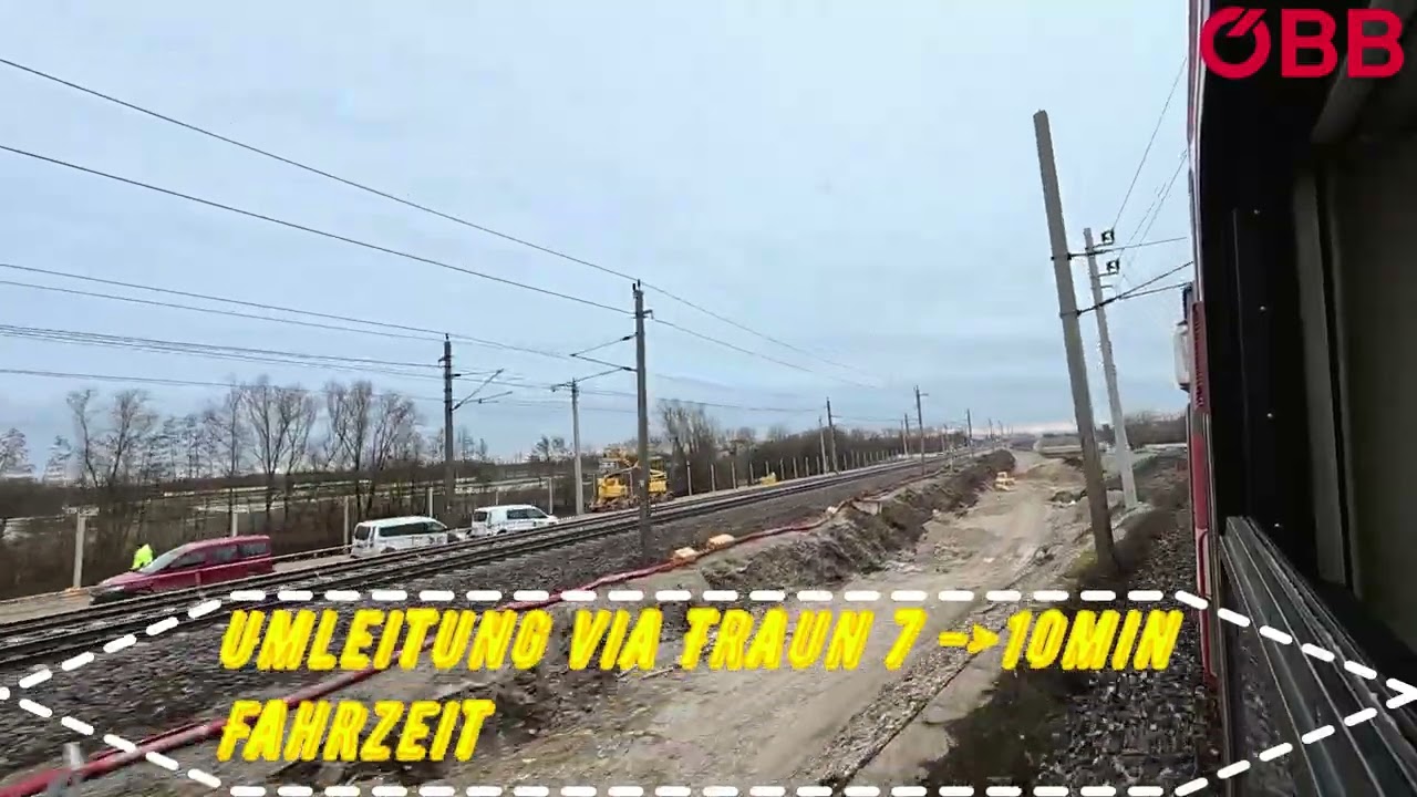 Mitfahrt im REX2 Attnang Puchheim ~Linz Hbf via Traunerschleife am 02.03.2026
