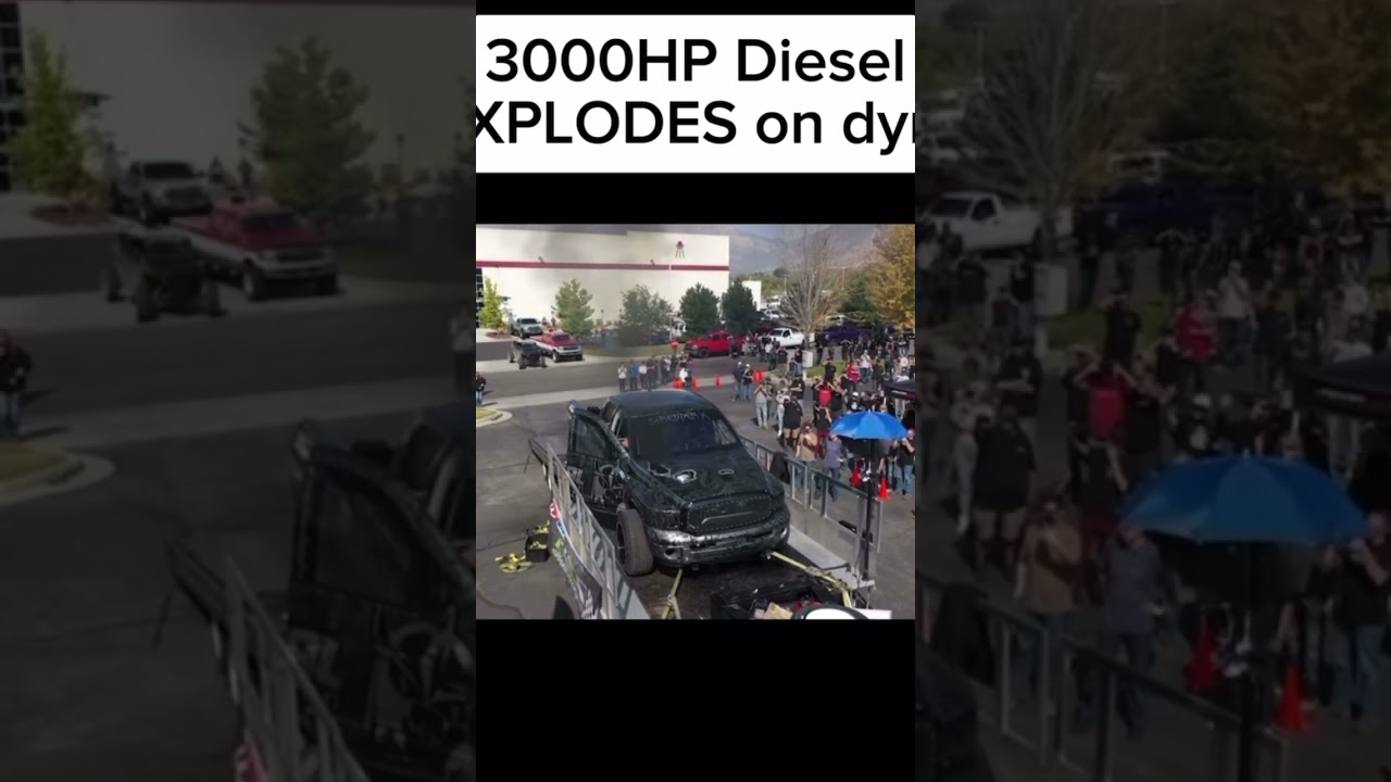 3000 hp diesel explodes on Dyno