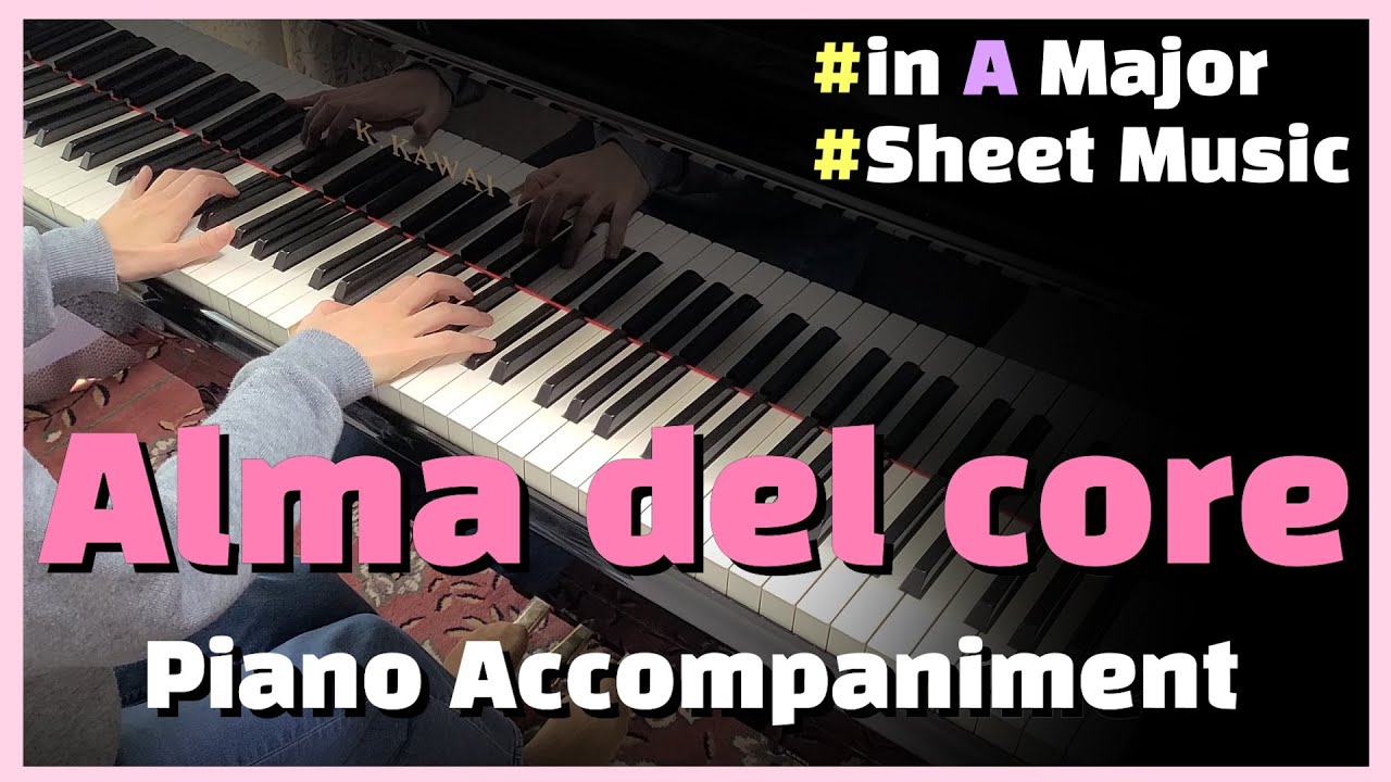 A. Caldara - Alma del core in A Major (Piano Accompaniment) (Karaoke) (Piano 반주)