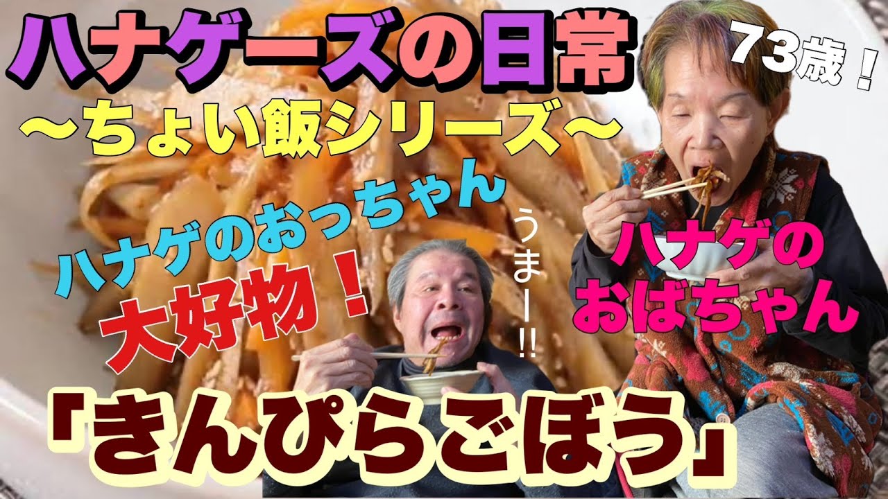 【ハナゲーズ】ハナゲのおばちゃんドヤ飯シリーズ～きんぴらごぼう～
