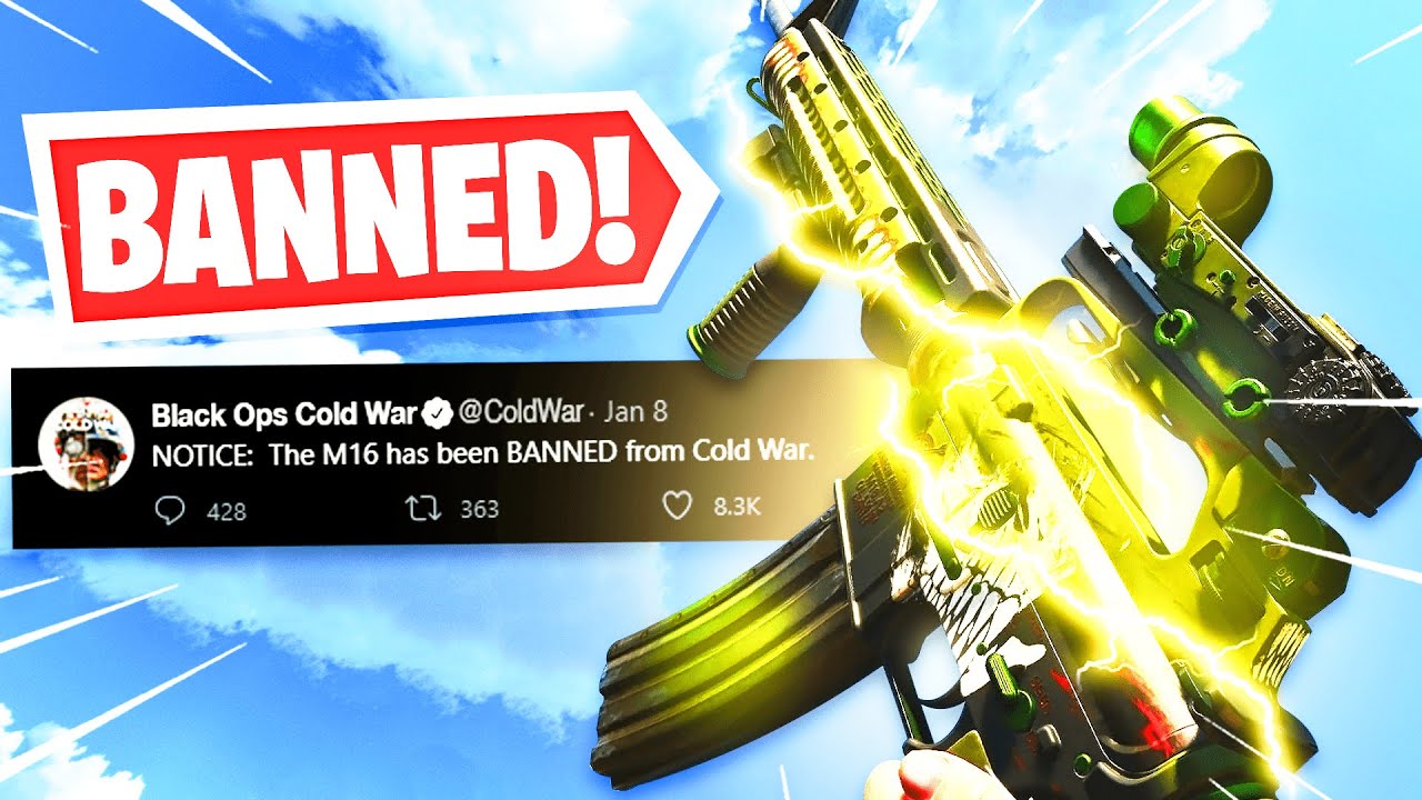 the M16 is NOW BANNED.. 1 SHOT M16 SETUP! (Best M16 Class Setup) - Cold War