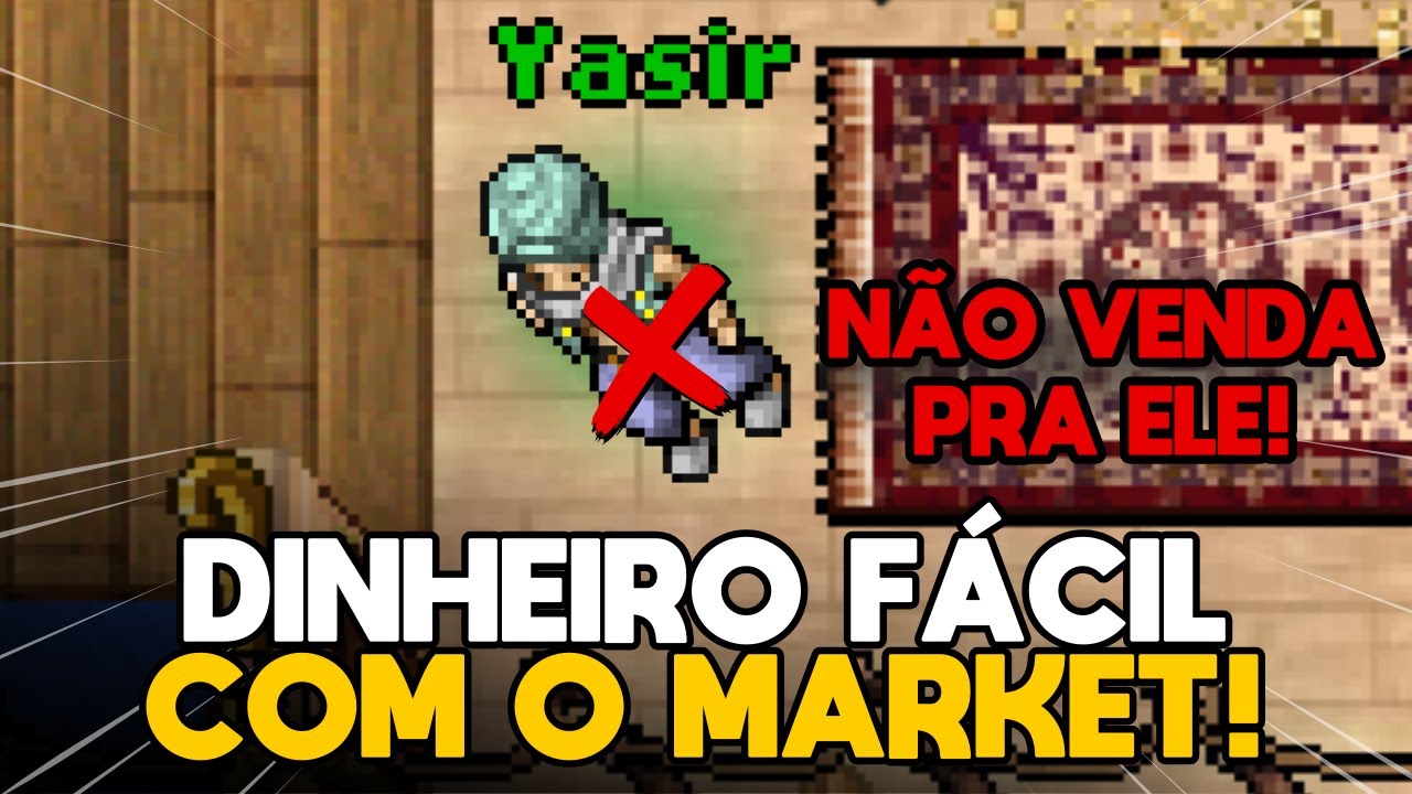 5 JEITOS F&Aacute;CEIS DE LUCRAR NO MARKET DO TIBIA! (depois do update)