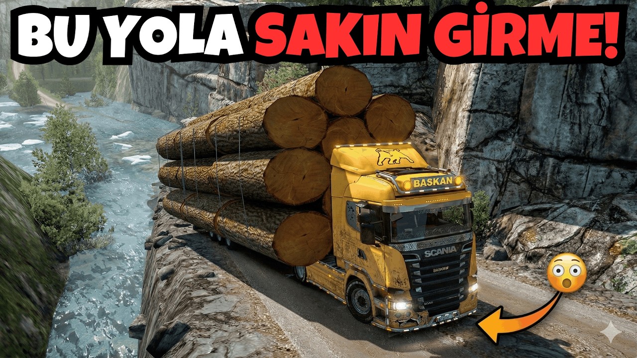 KORKUNÇ YOLLARA GİRDİK !!! (BÖYLESİNİ GÖRMEDİNİZ) | ABARTI KURT EGZOZLU SCANIA R560 MOD | ETS 2