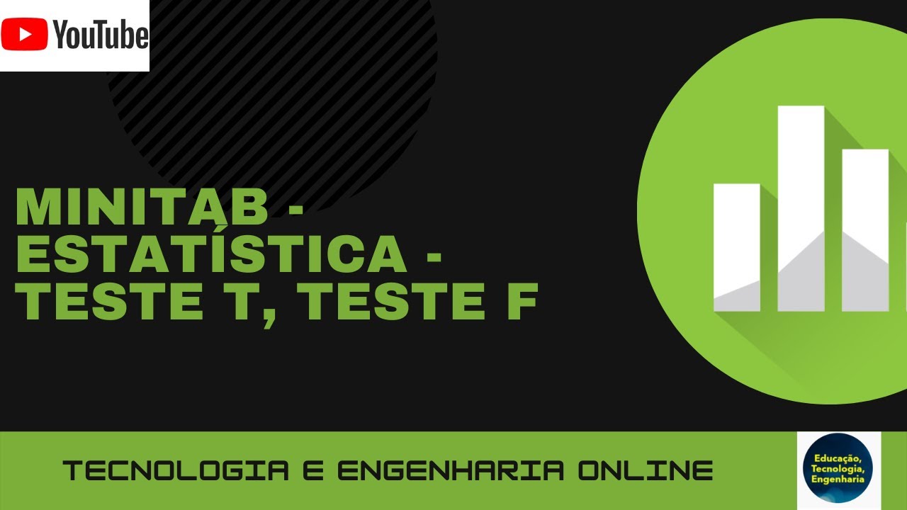 exemplo uso do minitab - Estat&iacute;stica - Teste T, Teste F. #testeF #testeT #minitab