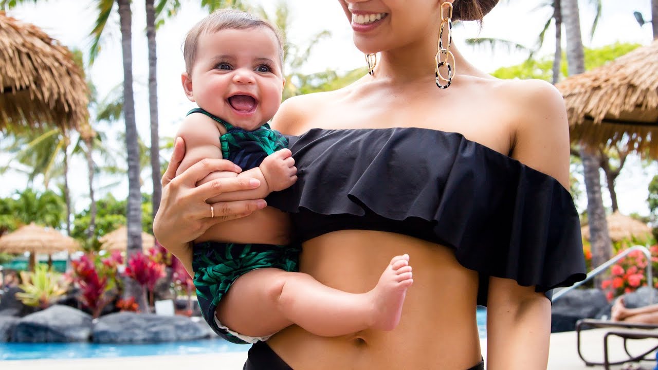 FIRST FAMILY VACAY! ÁLE'S FIRST SWIM! 👶🏻💦Hawaii Vlog