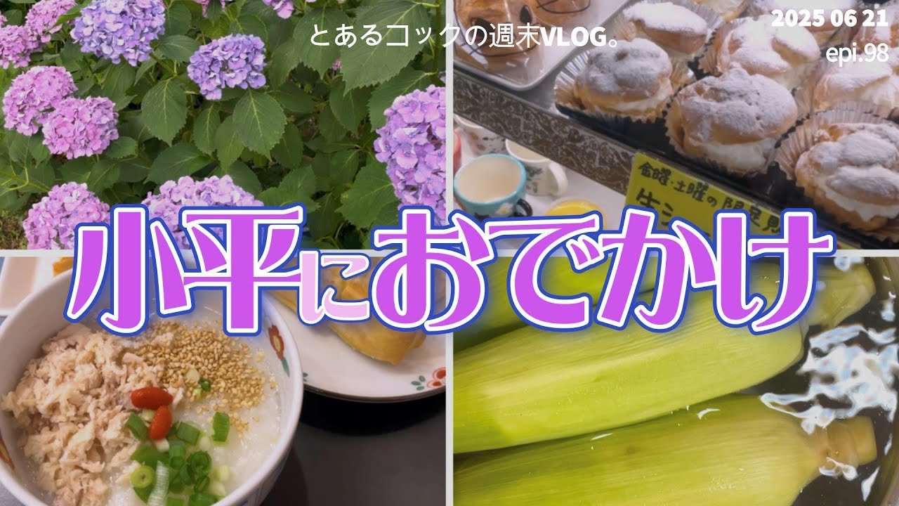 小平を開拓する日　epi 98　あじさい公園｜シュークリーム｜エトアール｜台湾料理｜ミンヤンカフェ｜小平うどん｜野菜直売所｜