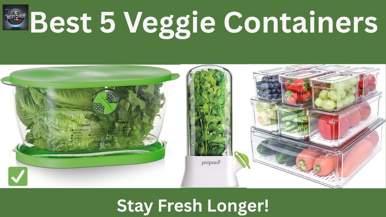 ✅ Top 5 Best Vegetable Storage Containers in 2025 (#1 Keeps Veggies Fresh Long!)