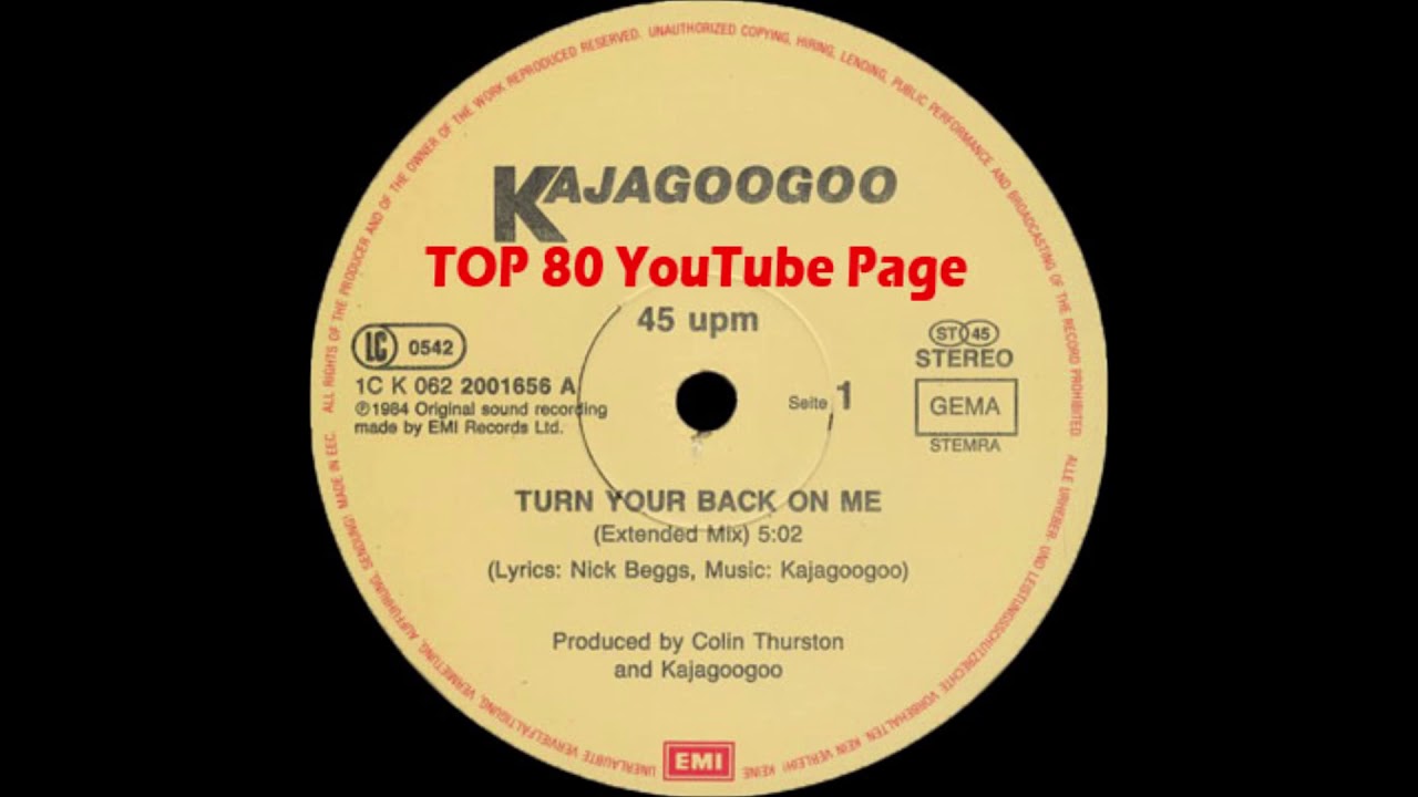 Kajagoogoo - Turn Your Back On Me (Extended Mix)