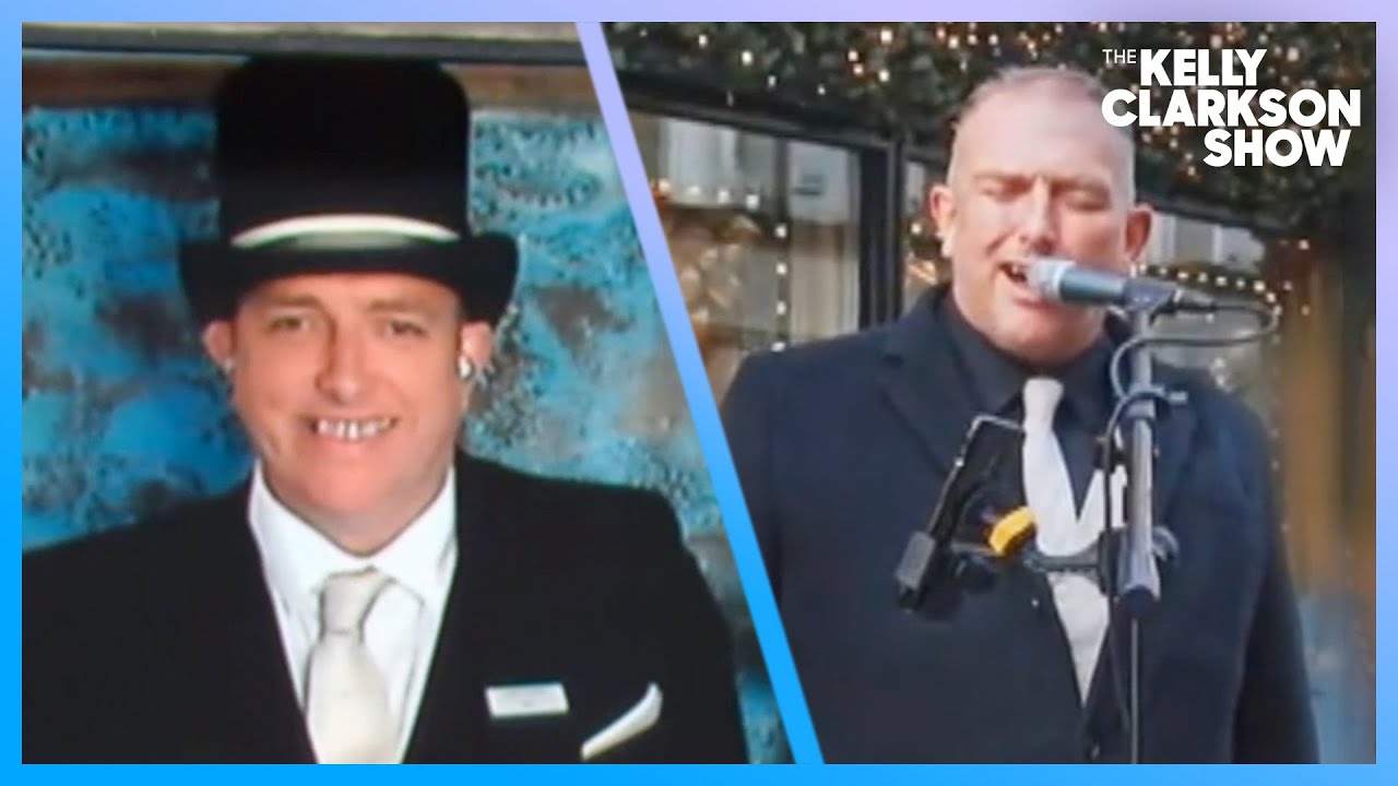 Kelly Clarkson Meets Ireland's Viral Singing Doorman