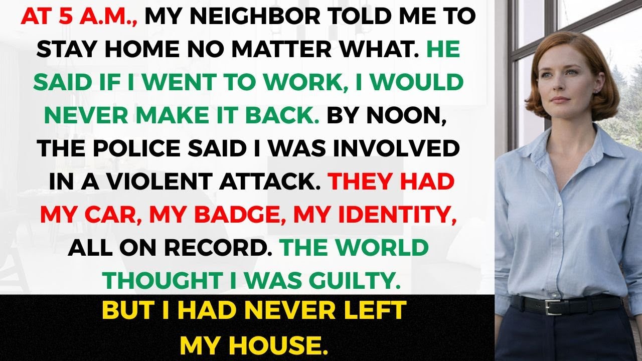 Neighbor Warned Me at 5AM Don’t Go to Work This Calm Drama Turned Terrifying?