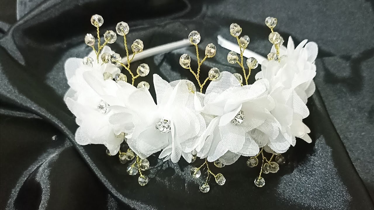 اكسسوارات الشعر سهلة للمبتدئين Hair accessories/gelin taci yapimi