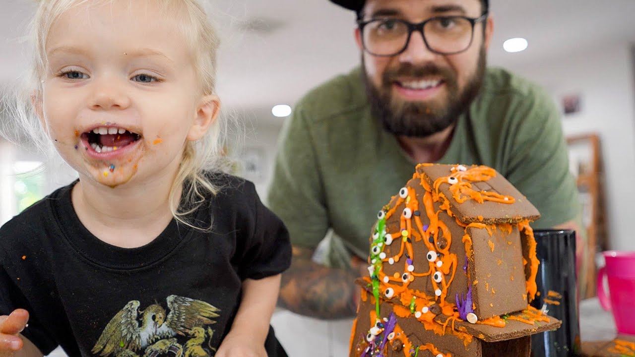 Haunted Gingerbread House! - Cooking With My 2 Year Old (EP10)