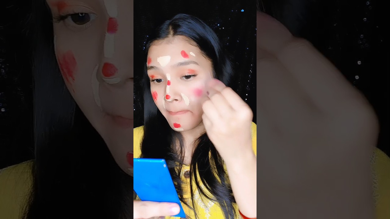 Korean face contour hack #shorts #makeup #ytshorts #youtubeshorts #shortvideo