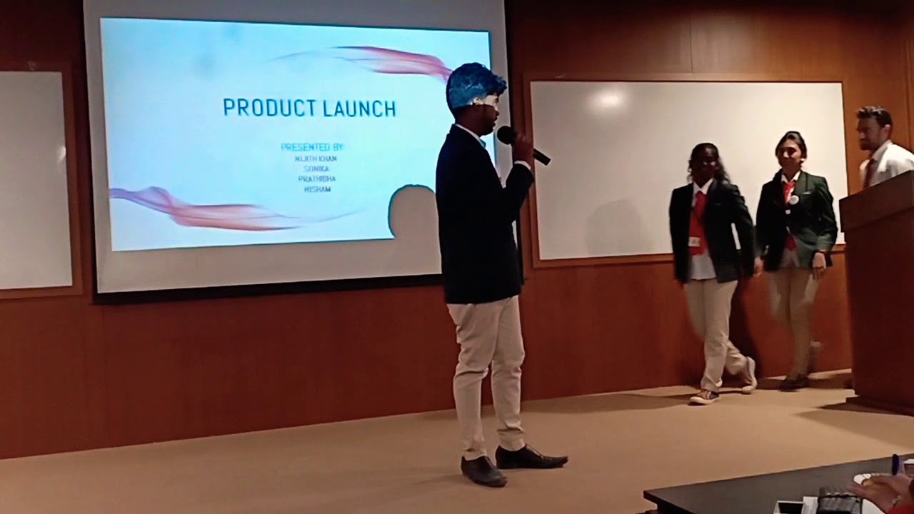 Product Launch Presentation by BCA students