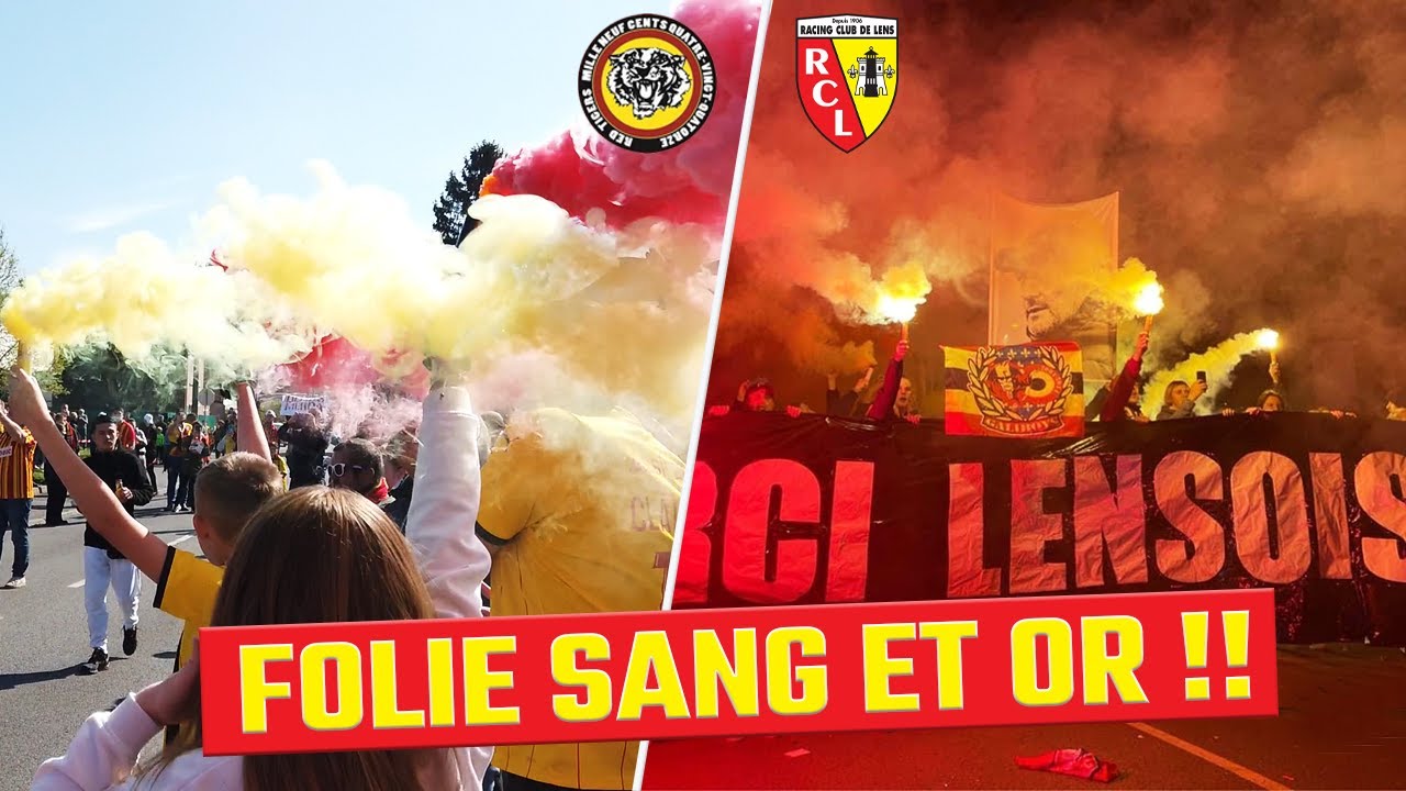 DE LA PURE FOLIE !! Les chants du RC Lens / Derby du Nord Lille - RCL / Ultras Red Tigers 1994