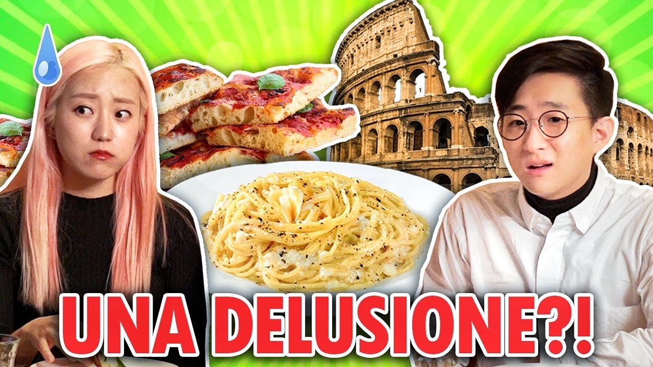 COREANI provano CUCINA ROMANA AUTENTICA per la PRIMA VOLTA!!!