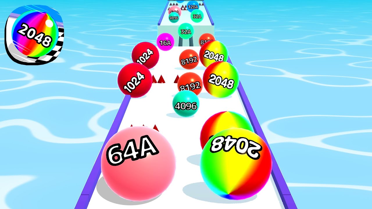 Ball Run 2048 - All Levels Gameplay Android, iOS ( Levels 1760 )