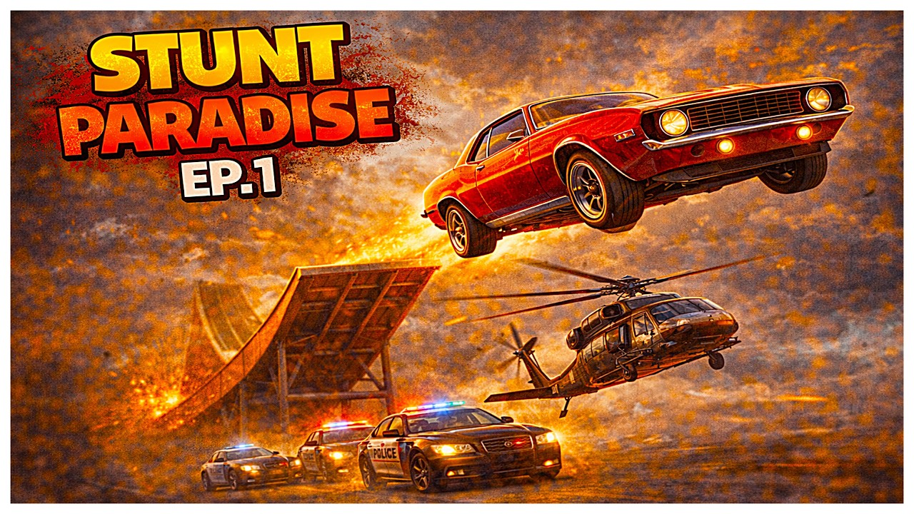 Ultimate Stunt Racing! 😂 (Stunt Paradise Funny Moments) Ep.1