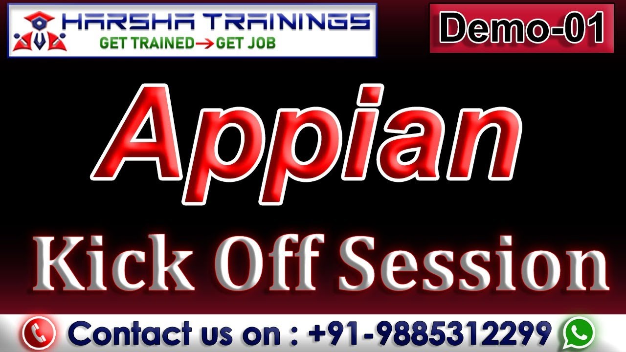 Appian Demo 01 | APPIAN Kick Off Session By Piyush | Appian Tutorial for Beginners | New Batch